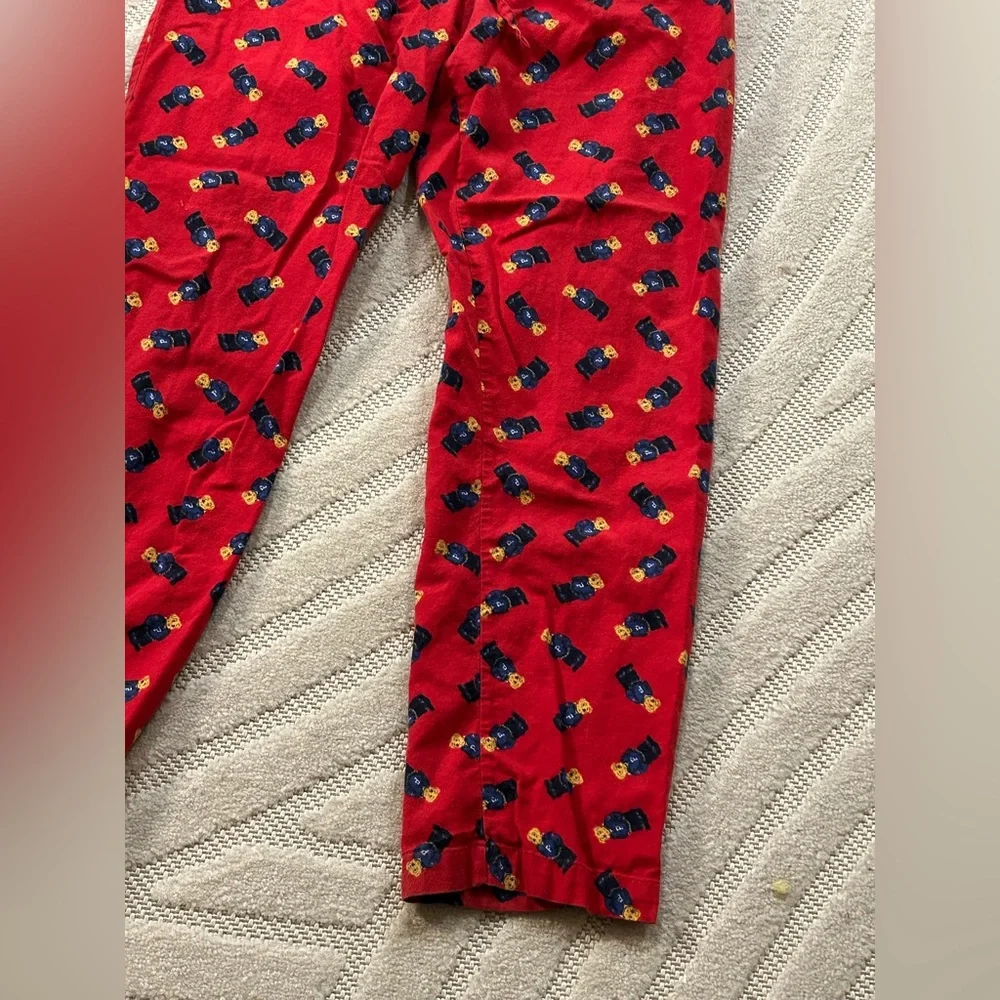 Polo Ralph Lauren Men’s Red Polo Bear Pajama Lounge Pants - S